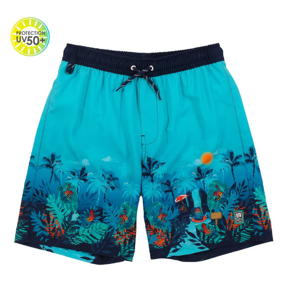 Turquoise Board/Swim Shorts > Nano