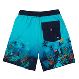 Turquoise Board/Swim Shorts > Nano