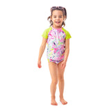 Pastel Lily Two Piece Rashguard Swimsuit > Nano