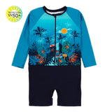 Bright Blue Rashguard Swimsuit > Nano