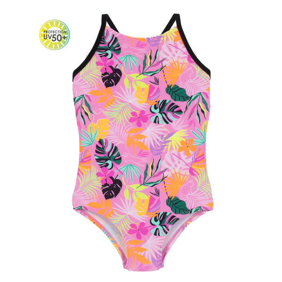 Leafy Pink Two-Piece Swimsuit > Nano