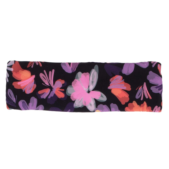 Black & Purple Floral Headband > Nano (Swim & Activewear) SPF50