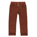 Brown Twill Trouser Pants > Nano