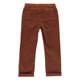 Brown Twill Trouser Pants > Nano