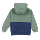 Green French Cotton Zip Hooded Jacket > Nano