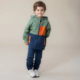 Green French Cotton Zip Hooded Jacket > Nano