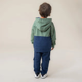 Green French Cotton Zip Hooded Jacket > Nano