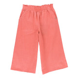 Deep Coral Cotton Casual Pants > Nano