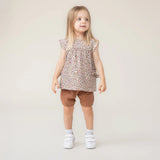 Floral T-shirt and Linen Short Set < Nano Baby-Toddler