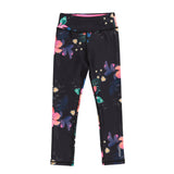 Black Floral Athletic Leggings  > Nano Active Wear