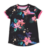 Black and Floral Athletic T-shirt > Nano Active Wear