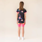 Black and Floral Athletic T-shirt > Nano Active Wear