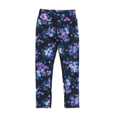 Navy Floral Athletic Leggings  > Nano Active Wear