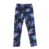 Navy Floral Athletic Leggings  > Nano Active Wear