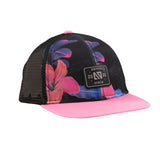 Black & Floral Snap Back Cap < Nano