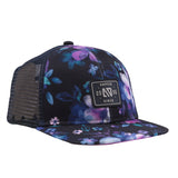Purple Floral Snap Back Cap < Nano