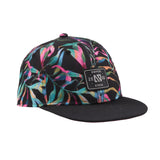 Black and Patterned Neon Snap Back Cap < Nano