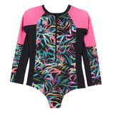 Black and Neon Rashguard Swimsuit > Nano
