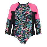Black and Neon Rashguard Swimsuit > Nano