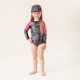 Black and Neon Rashguard Swimsuit > Nano