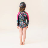 Black and Neon Rashguard Swimsuit > Nano