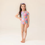 Leafy Coral Rashguard Swimsuit > Nano