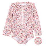 Petite Floral in Ivory - Rashguard Swimsuit > Nano