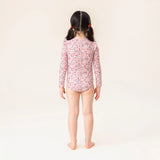 Petite Floral in Ivory - Rashguard Swimsuit > Nano