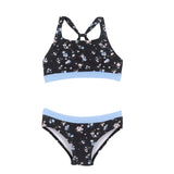 Petite Floral in Black - Two-Piece Swimsuit > Nano