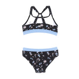 Petite Floral in Black - Two-Piece Swimsuit > Nano