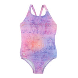 Lilac Kitty Tie Die One-Piece Swimsuit > Nano (Cotton Candy)