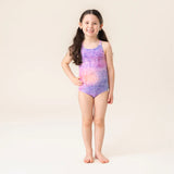 Lilac Kitty Tie Die One-Piece Swimsuit > Nano (Cotton Candy)