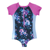 Navy-Purple Rashguard Swimsuit > Nano