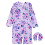 Lilac Pansy - Rashguard Swimsuit > Nano