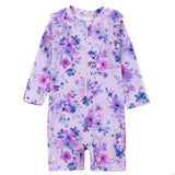 Lilac Pansy - Rashguard Swimsuit > Nano