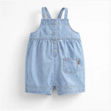 Lightweight Soft Denim Overall Shorts > Souris Mini (Baby-Toddler)