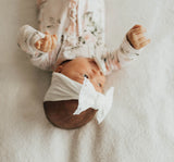 White Lace Classic Trimmed Knot Headband > Baby Bling Bows