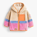 Colour Black Plush Jacket > Souris Mini - Cream, Pink and Blue
