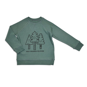 Pine-Best Friends Bamboo Fleece Sweatshirt