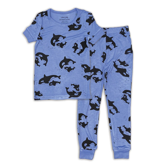 Orca Print Pajama Set > Silkberry