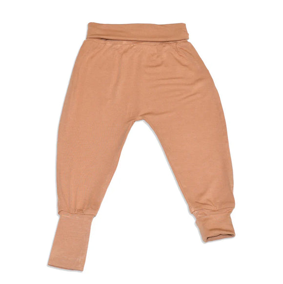 Comfy Bamboo Baby Pants (grow with me) > Silkberry Baby (Brown or Coral Blush)