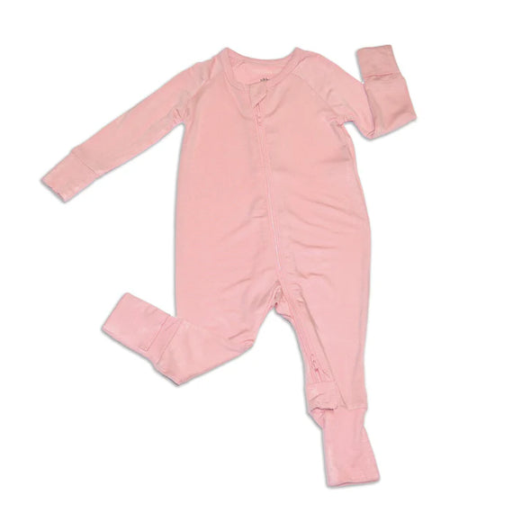 Coral Blush Covert-A Foot Bamboo Sleeper > Silkberry Baby