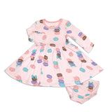 Macaron Party Bamboo Twirl Dress > Silkberry Baby (w/bloomer)