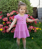 Crocus Flutter Sleeve Tiered Dress > Silkberry Baby w/bloomer