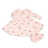 Unicorn Meadow Flare Dress > Silkberry Baby (with bloomer)