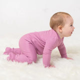 Mauve Orchid Bamboo 'Fleece' Footie Sleeper > Silkberry Baby (Cozier)