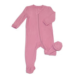 Mauve Orchid Bamboo 'Fleece' Footie Sleeper > Silkberry Baby (Cozier)