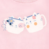Tea for Two Pink Kitty Sweatshirt > Souris Mini