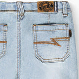 Pale Blue Striped Jeans > Souris Mini