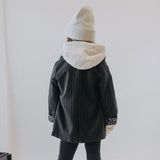 Black and White Striped Gabardine Jacket > Souris Mini (For Girls & Boys)